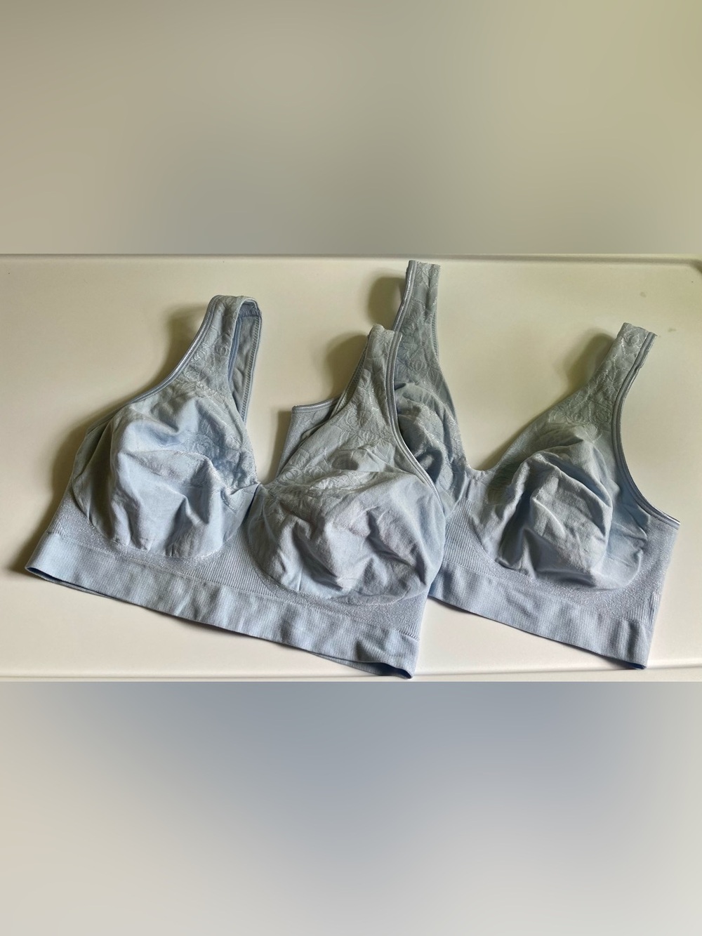 Bali Light Blue Wireless Support Bra Duo Size XL